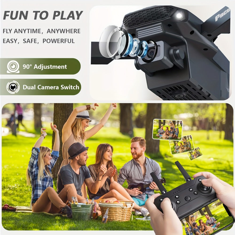 E88 Foldable Drone with Dual Camera with the Listed Color, Size or Set Options for Everyday Use — image 10