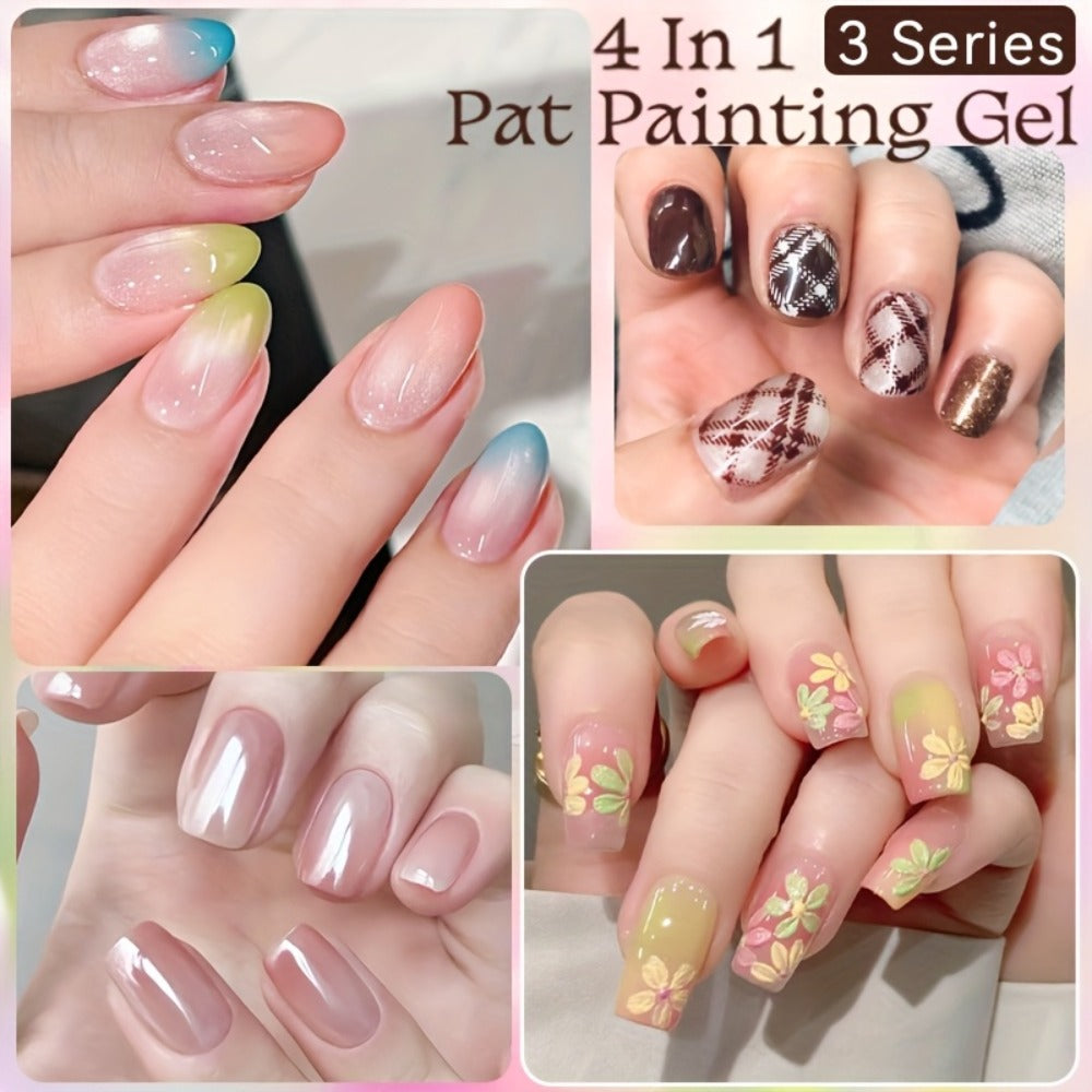 Gel Nail Polish 4-in-1 3-Piece Sets for Ombre, Stamping, Painting and Powder Art, 2 Options — image 11