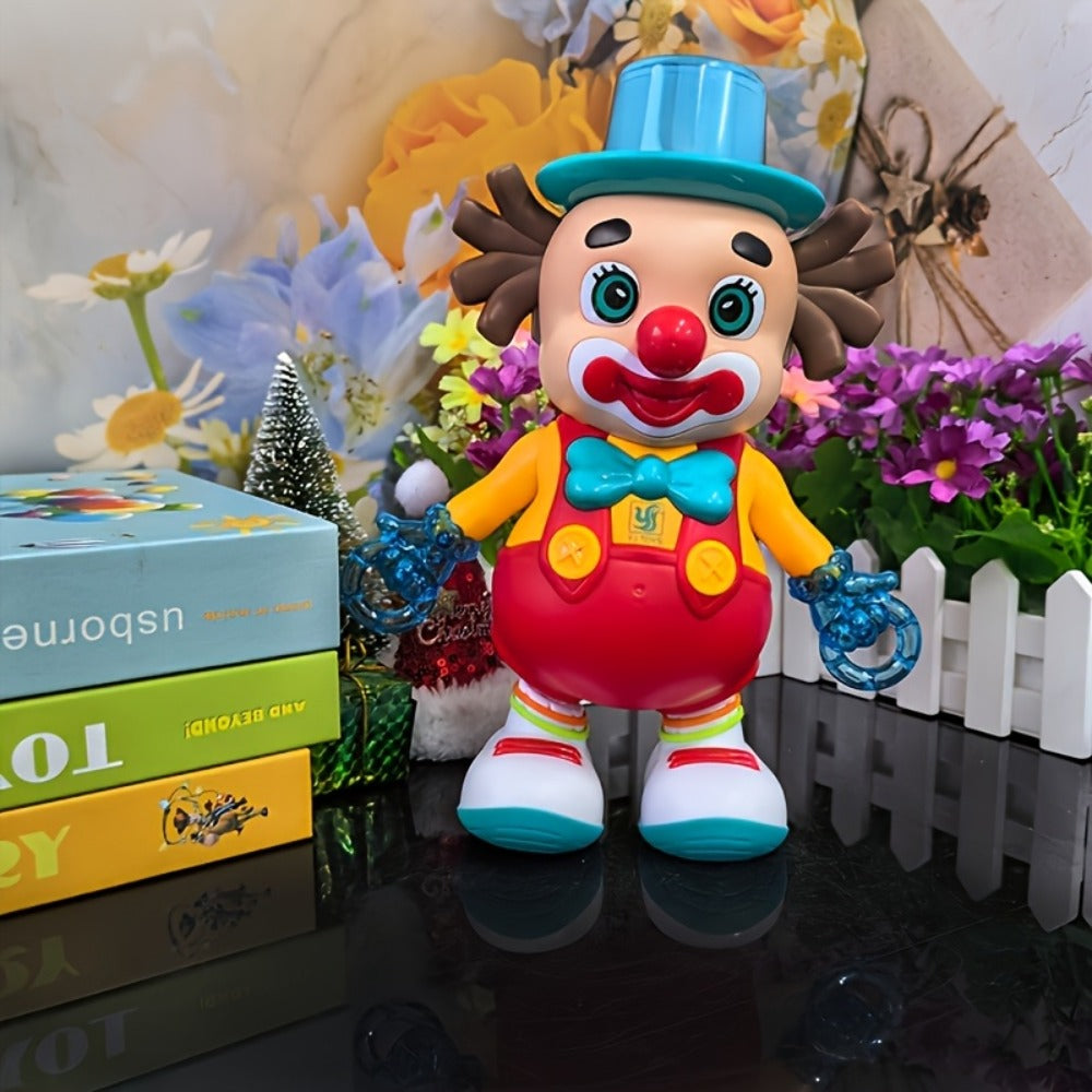 Dancing Clown Toy Doll with Light & Music, Swinging Fidget Toy for Kids Boys & Girls, Funny Weird Halloween Decoration — imag