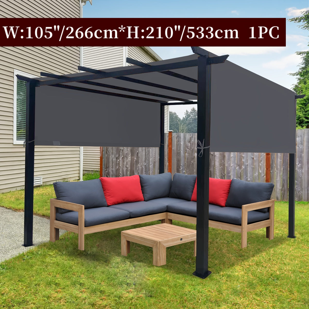 Pergola Replacement Canopy Panel UV Sun Protection | Patio Shade Cover — image 6