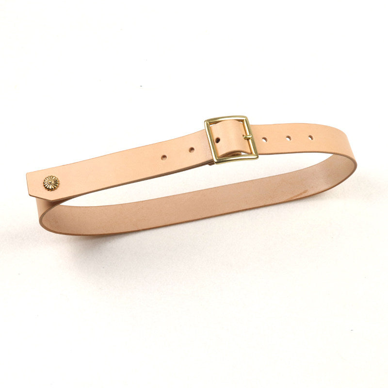 Amekaji Pure Copper Fabric Retro Industrial Style Japanese Character Buckle Belt
