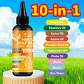 Hair Oil 10-in-1 100ml Pointed-Applicator Bottle with Ginger, Rosemary, Castor, Batana, Rice Water and Biotin — image 12