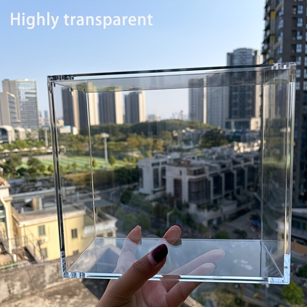 Stackable Acrylic Display Case for ETB & Booster Box – 5mm Thick Clear Magnetic Closure Protective Case for Pokemon Elite Tra