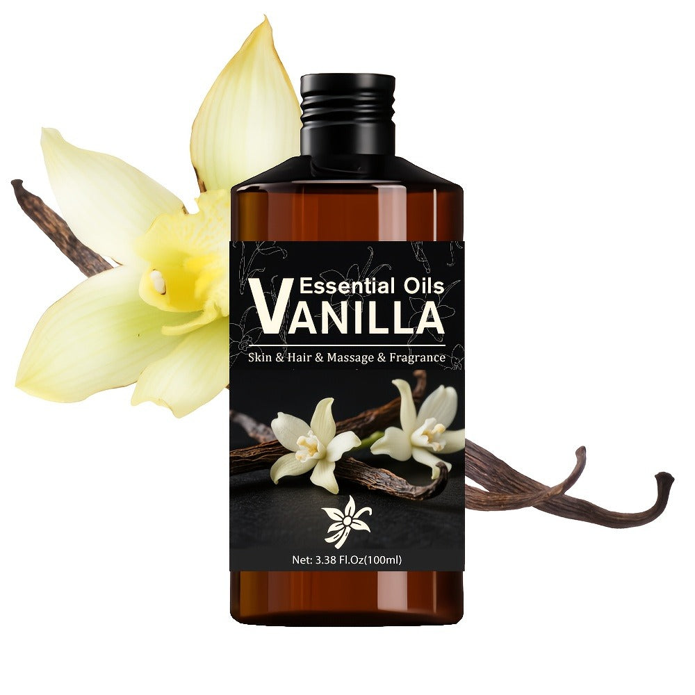 Aromatherapy Oil Vanilla Blend with Castor, Jojoba, Glycerin and Plant Extract in 100ml Bottle — image 1