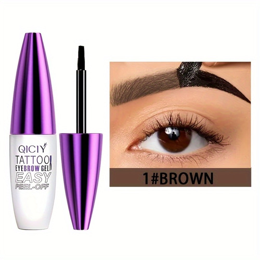 Eyebrow Tint Gel 4-Pack Semi-Permanent Tattoo Brow Gel Peel-Off, with Plant-Based Squalane, 4 Shades for All Skin Types — ima