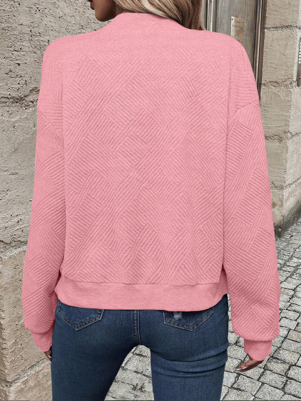Solid Color Zipper Jacket Coat For Women