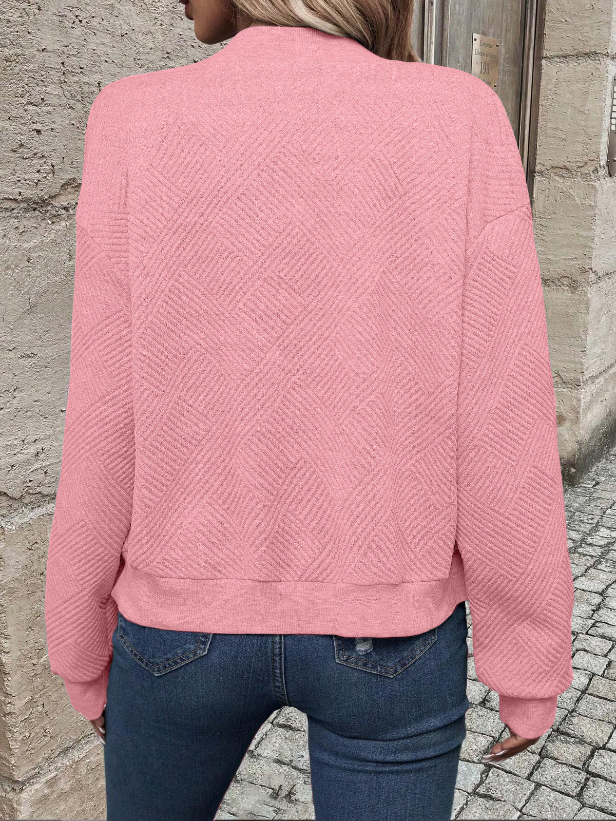Solid Color Zipper Jacket Coat For Women