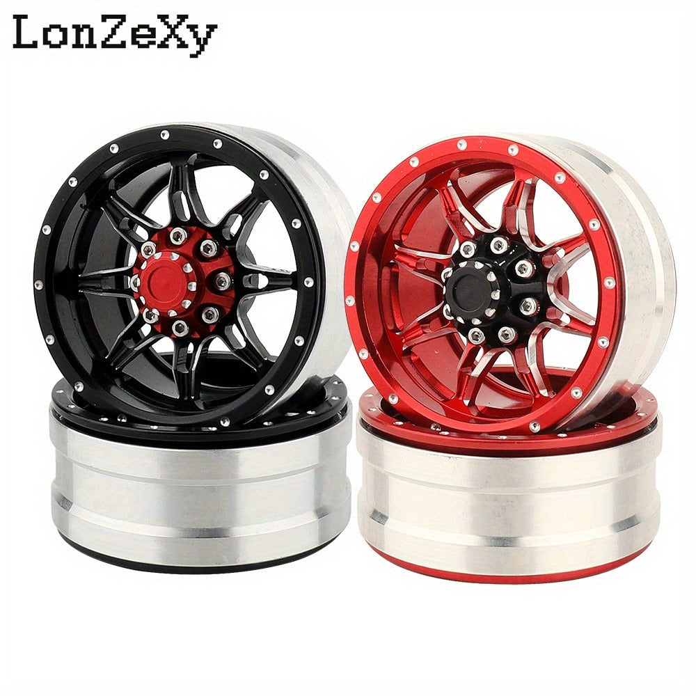 1.9" Beadlock Wheel Rims for RC Crawler 4pcs with the Listed Color, Size or Set Options for Everyday Use — image 1