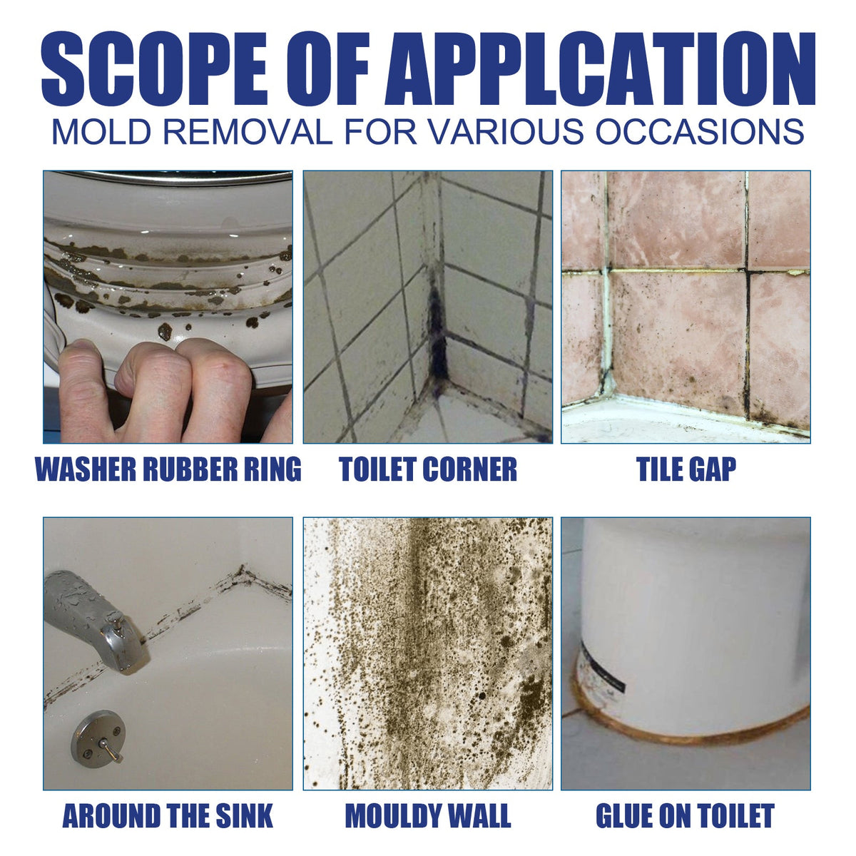 Mildew Remover, Wall Toilet Wash Basin Mildew Removal Spray