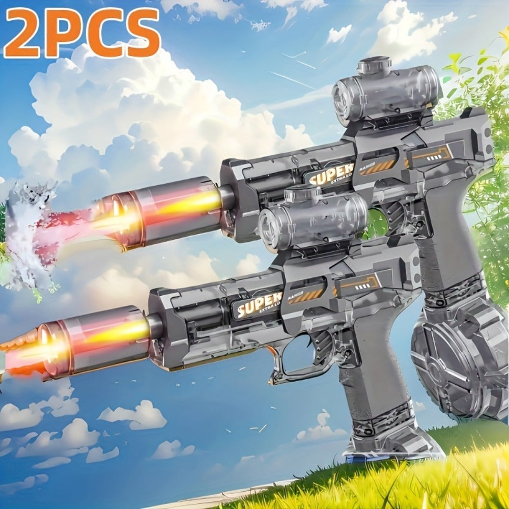 Two-Piece Electric Water Blaster Set with Lighted Sights, Rechargeable Batteries and Three Pairings — image 1