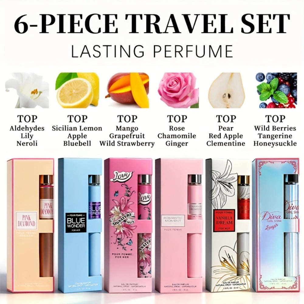 Perfume Gift Set Six 35ml Eau de Parfum Sprays in Individual Boxes and Open Display Carton for Women — image 2