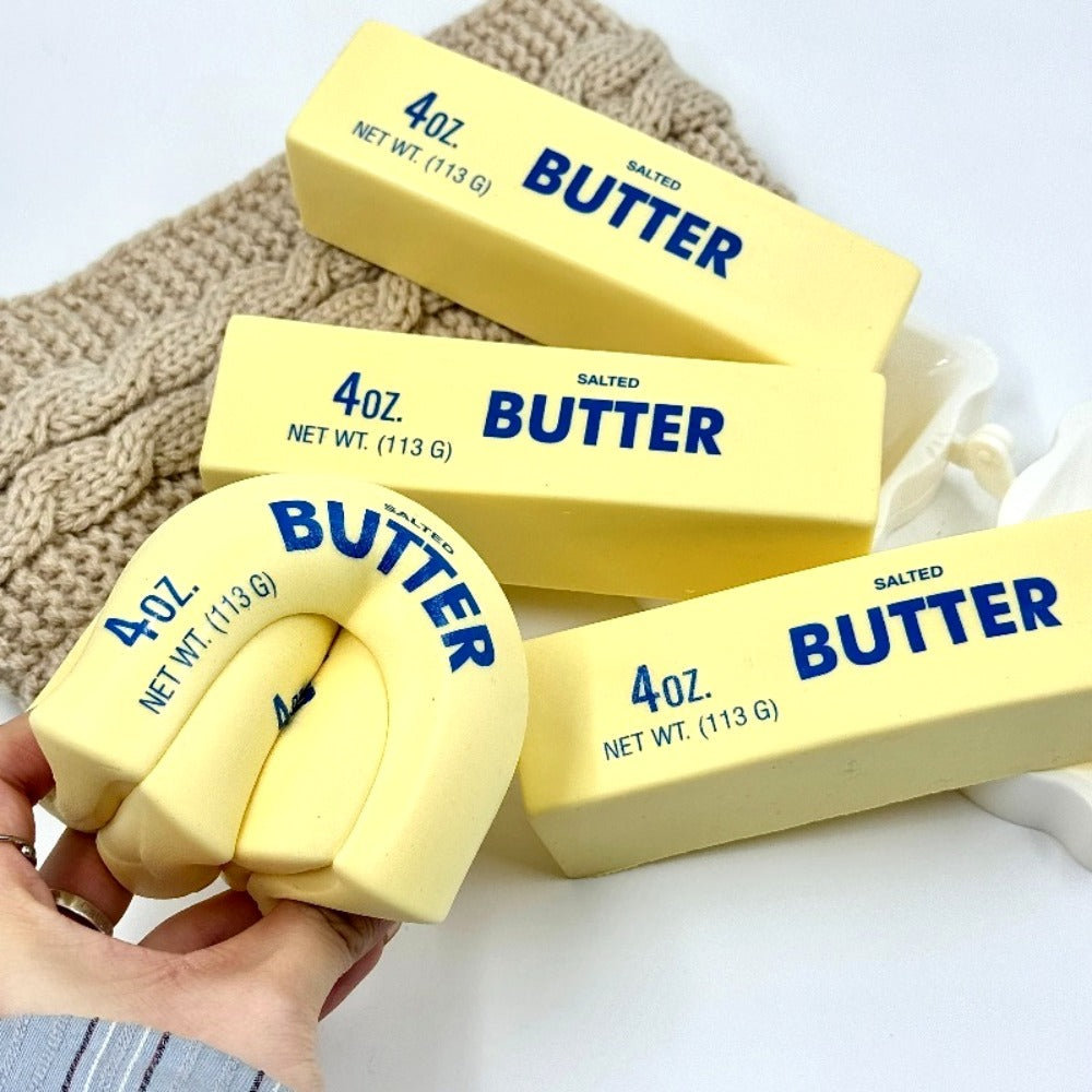 Squishy Bread and Butter Squeeze Toy Set 2pcs, Slow Rising Custard Bread Squishies with Creamy Scent — image 9