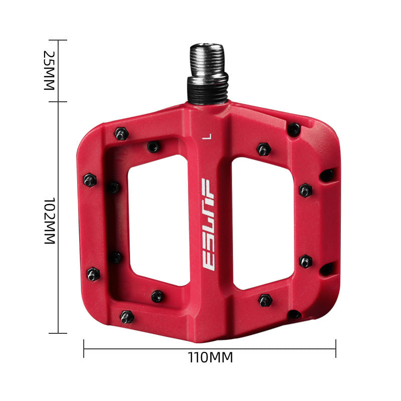 Bicycle Pedal Riding Accessories Nylon Dead Fly Bearing Pedal Non-Slip Mountain Pedal