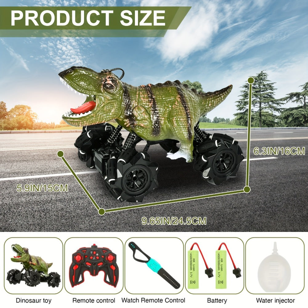 Monster Stunt RC Car with LED Lights Sound & Mist Spray – 360° Drift Remote Control Monster Truck, All-Terrain Indoor Outdoor