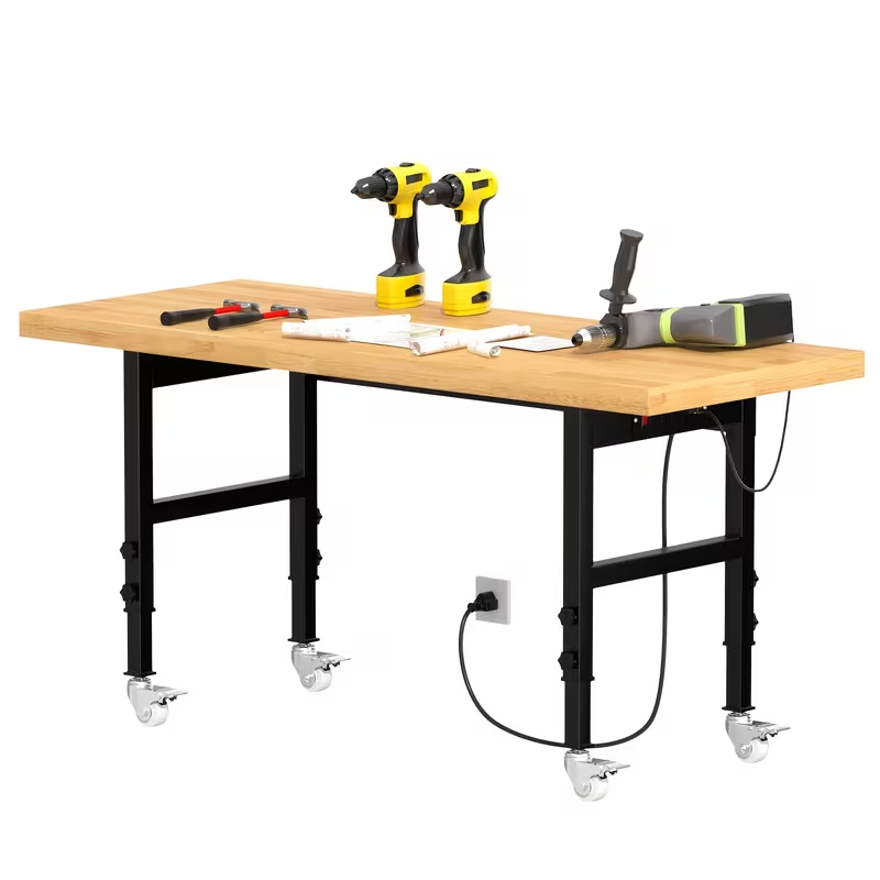 Wood-Top Rolling Workbench in 48, 60 or 70-Inch Lengths with Drawer and No-Drawer Checkout Options — image 7