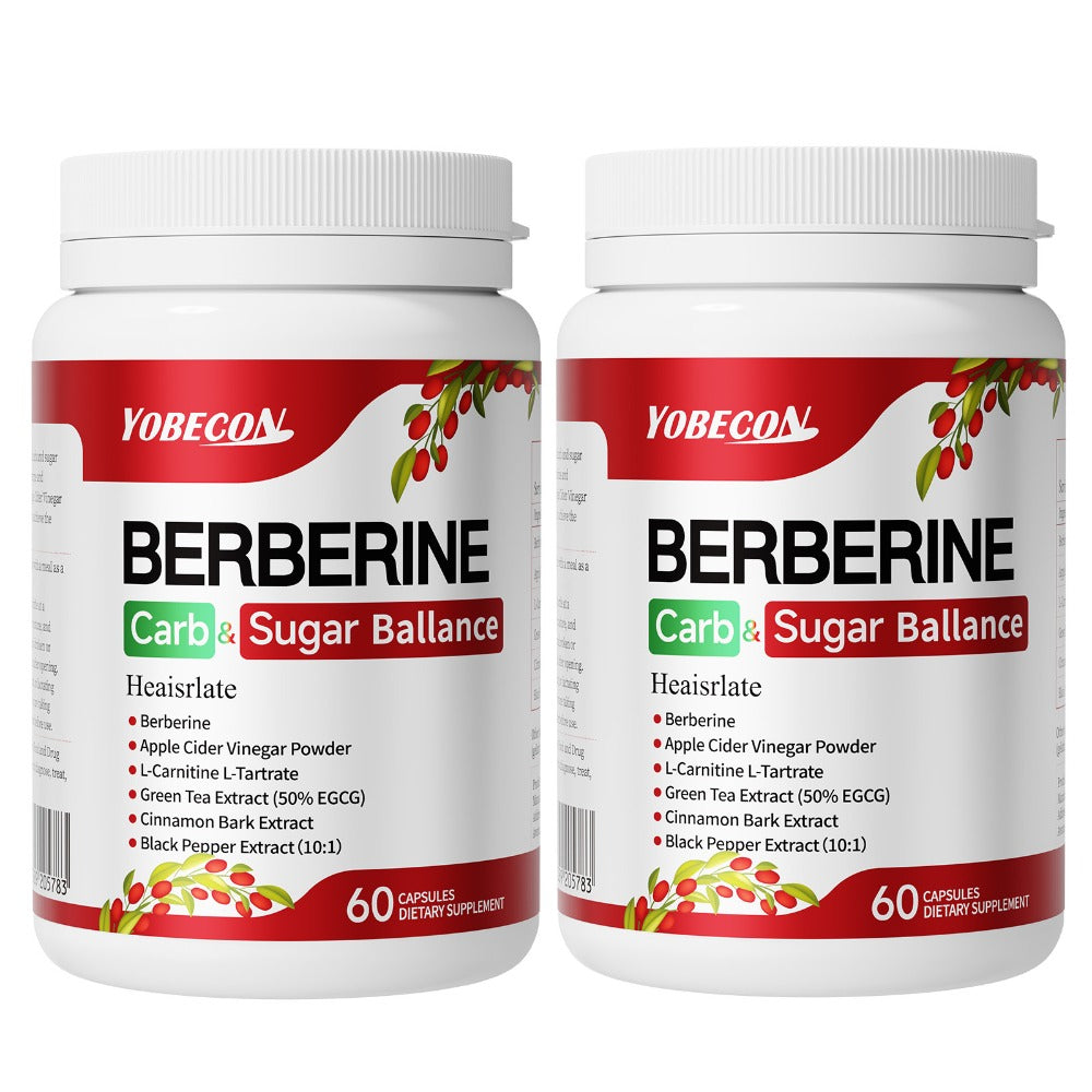 Dietary Supplement Berberine Capsules with Apple Cider Vinegar, Cinnamon and Green Tea, 60 Count — image 4