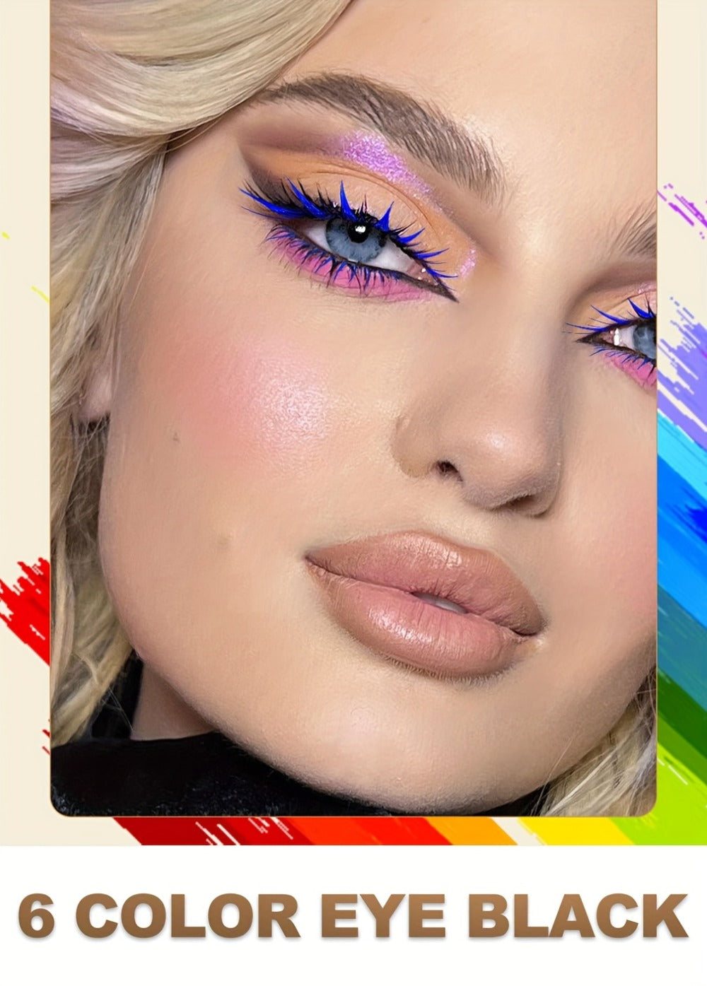 YTRUNS Colored Mascara in Six Shades from White and Brown to Black, Green, Blue or Purple with Curved Wands — image 15
