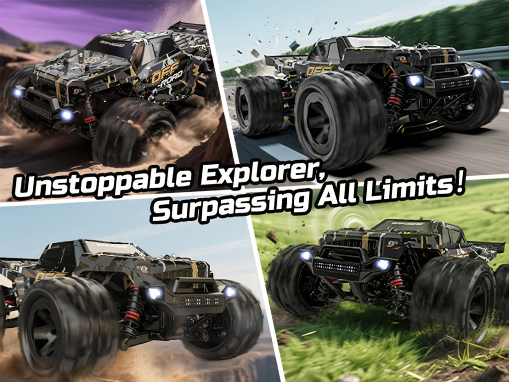 Remote Control Car, DEERC 1:16 4WD Off-Road Truck with 42 km/h Label, Dual 1500mAh Batteries and LED Lights — image 10