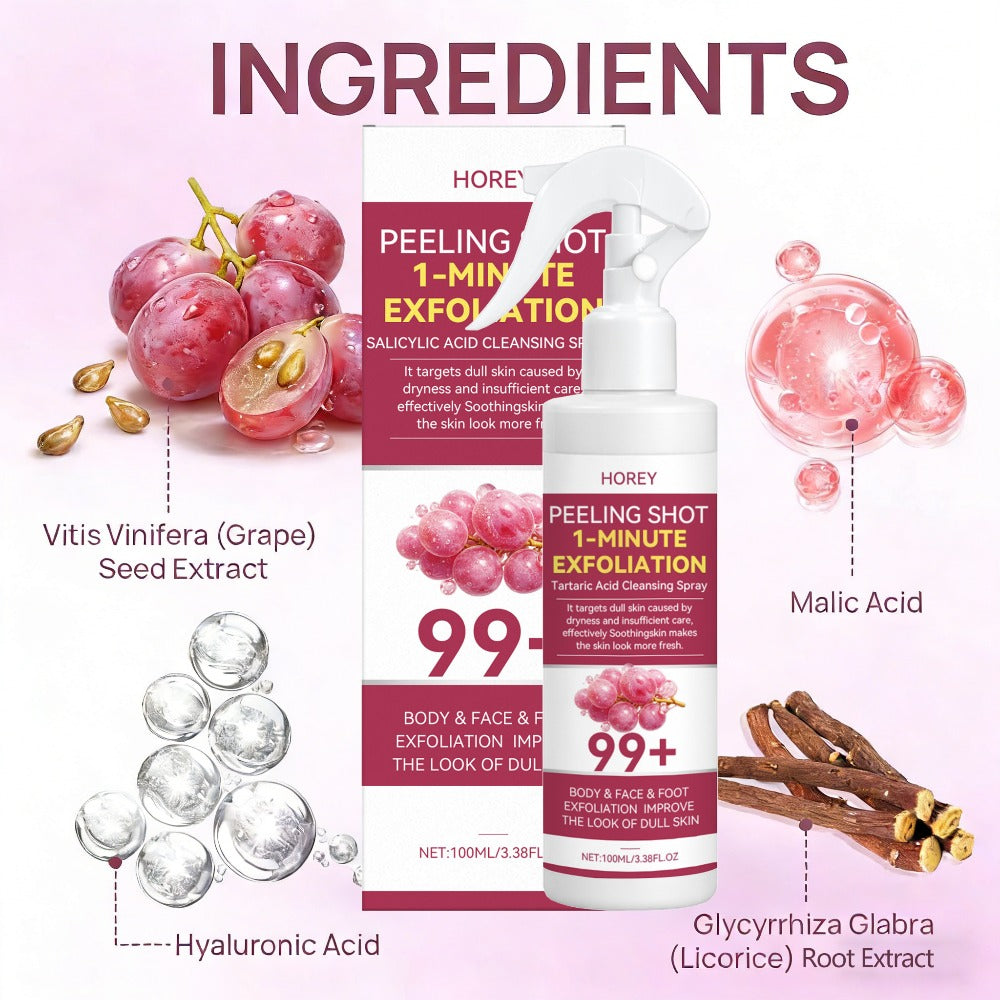 Grape & Malic Acid Exfoliating Gel for Face & Body, AHA Deep Cleansing Scrub, Removes Dead Skin Cells — image 11