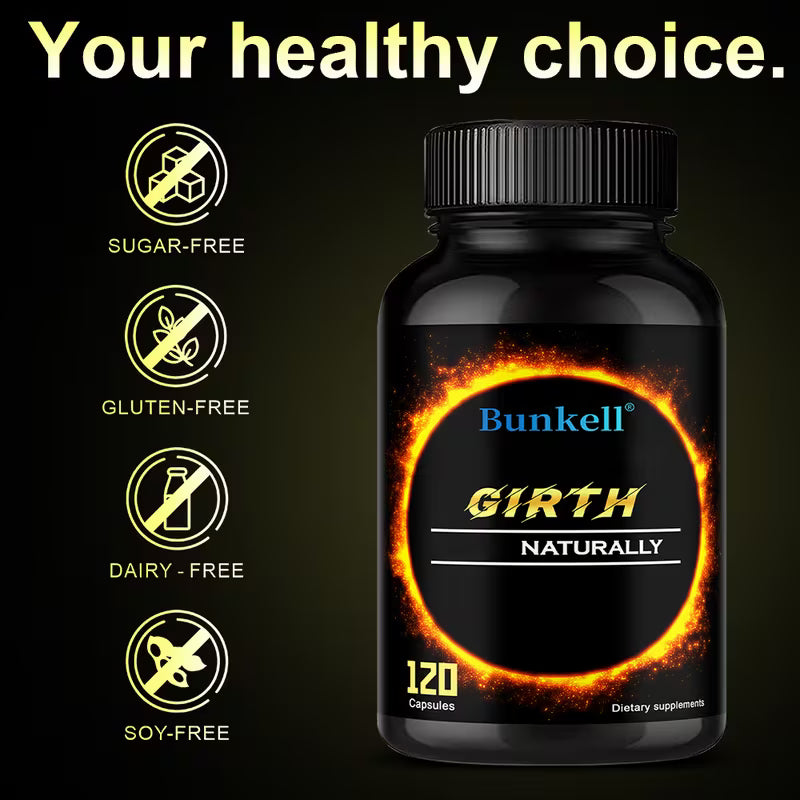 Bunkell Capsule Supplement, 120-Count Bottle with Two-Capsule Serving and 60-Serving Label — image 2