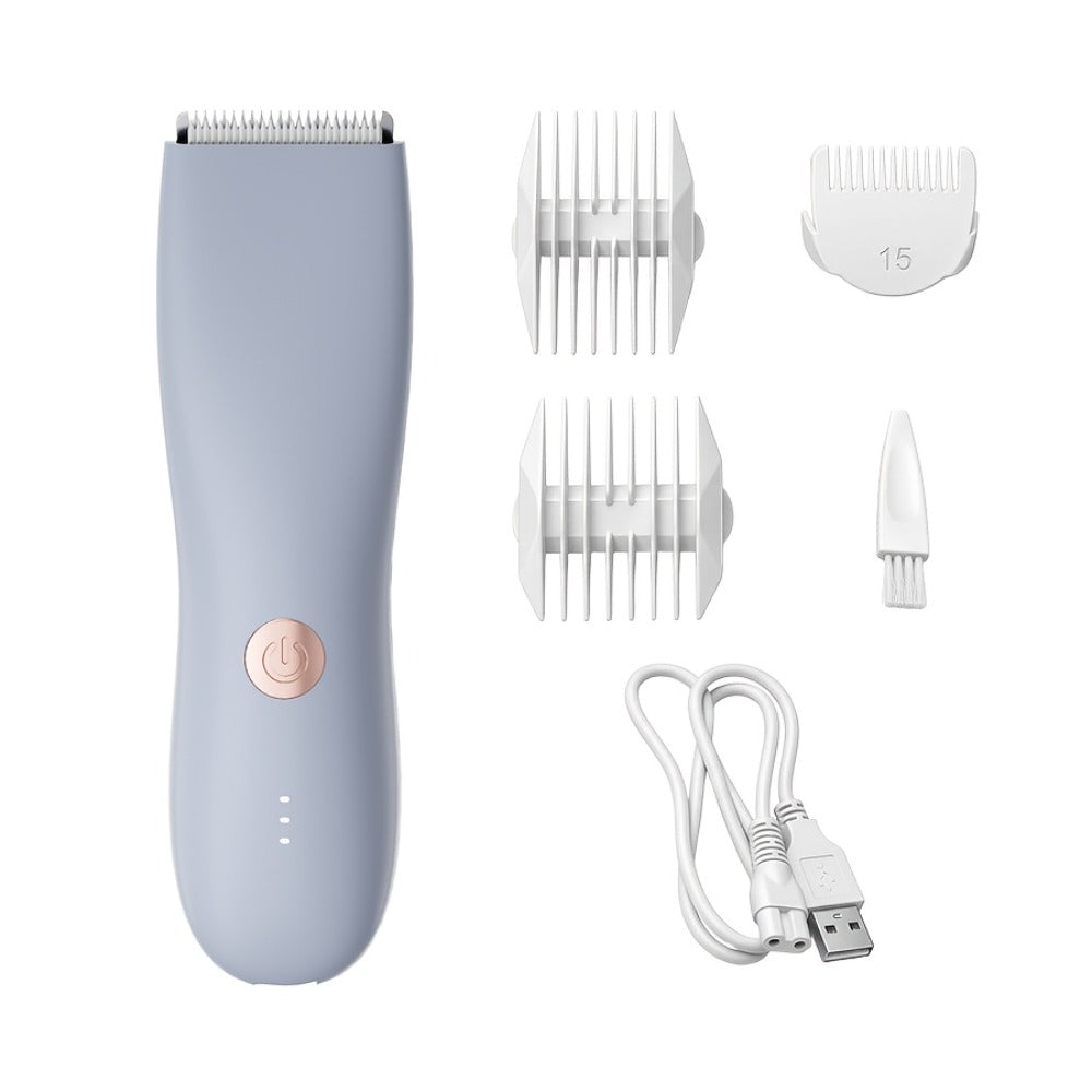 Ceramic-Blade Body Hair Trimmer with IPX6 Rating, Three Guide Guards and Four Color Options — image 3