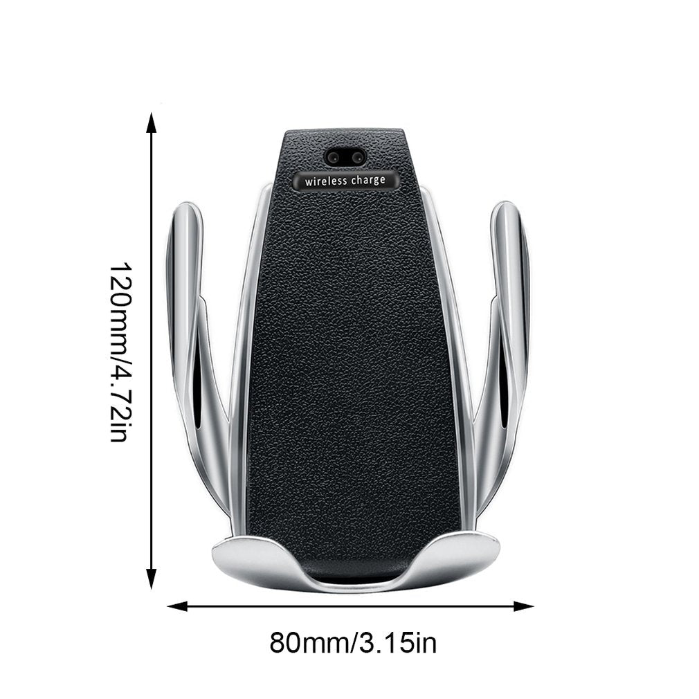 10W Car Wireless Charger with Phone Holder - Fast Induction Charging Mount