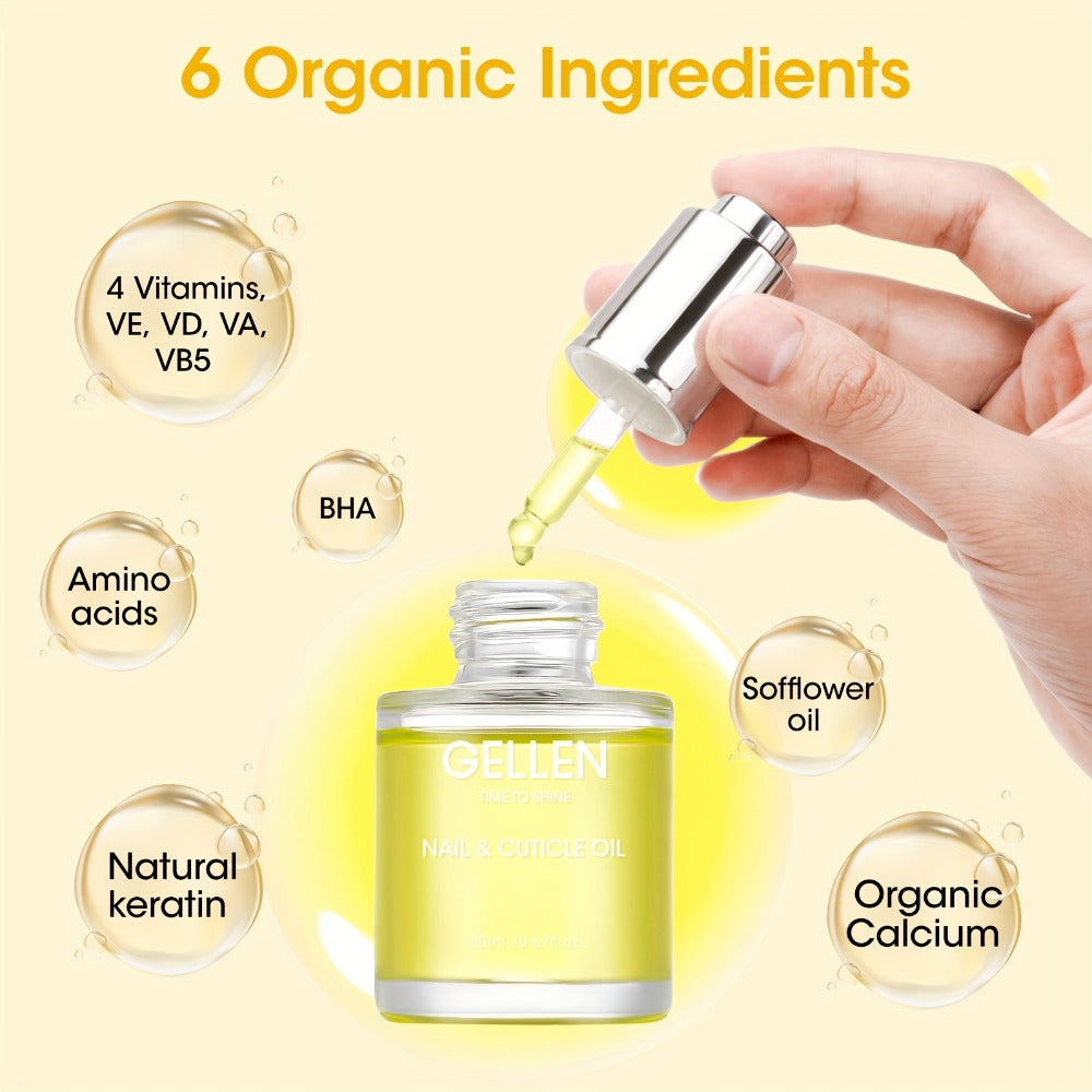 Cuticle Oil Treatment Set 2pcs 0.68oz Each Nourishing Hydrating – Moisturizer for Dry Cracked Cuticles & Brittle Nails — imag