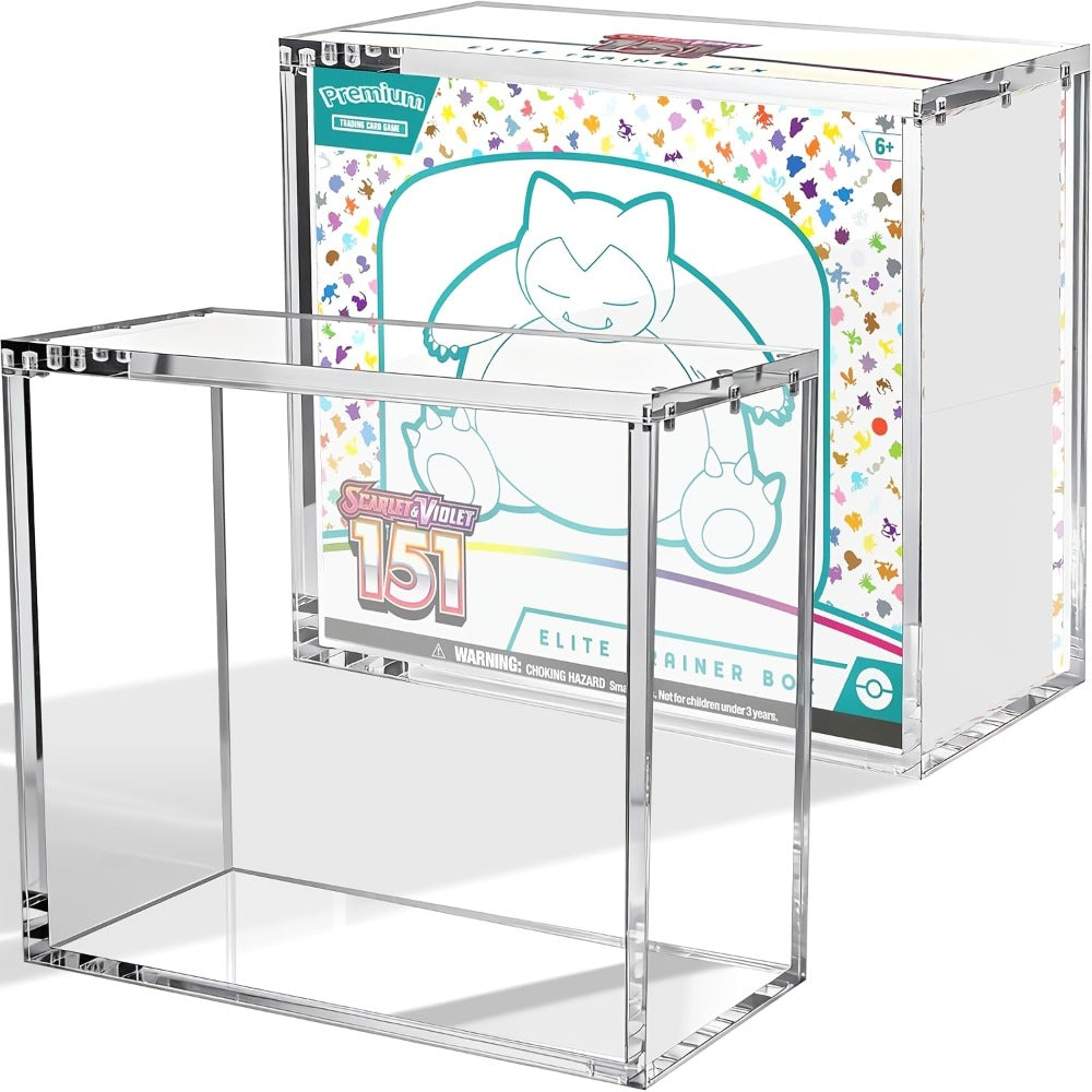 Pokemon Acrylic Display Case for ETB & Booster Bundle with the Listed Color, Size or Set Options for Everyday Use — image 1