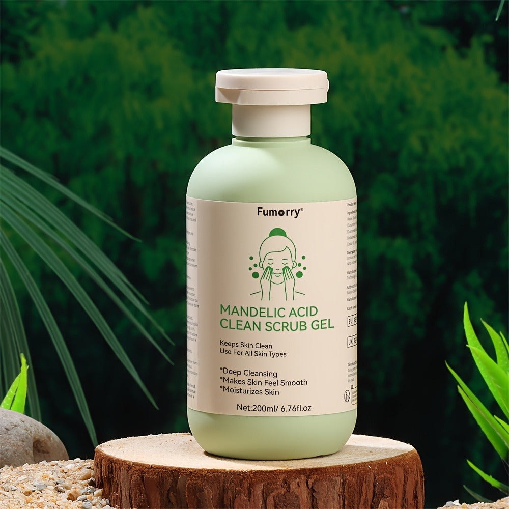 Mandelic Acid Exfoliating Gel 200ml with Aloe & Rose Extract, Deep Cleansing Pore Cleanser for Face & Body — image 3