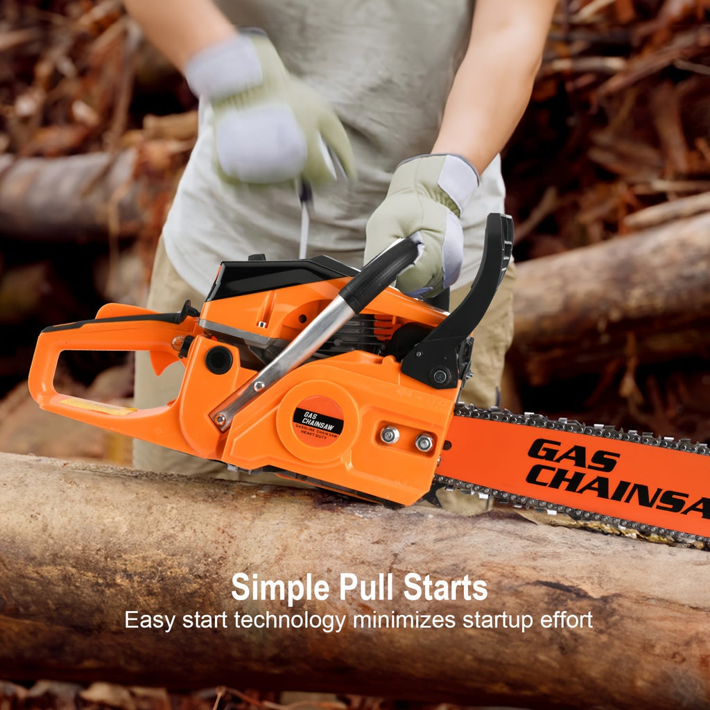 Mixed Gas Chainsaw Options with 12-Inch Compact Color Models and 20-Inch BlackRed Configuration — image 4