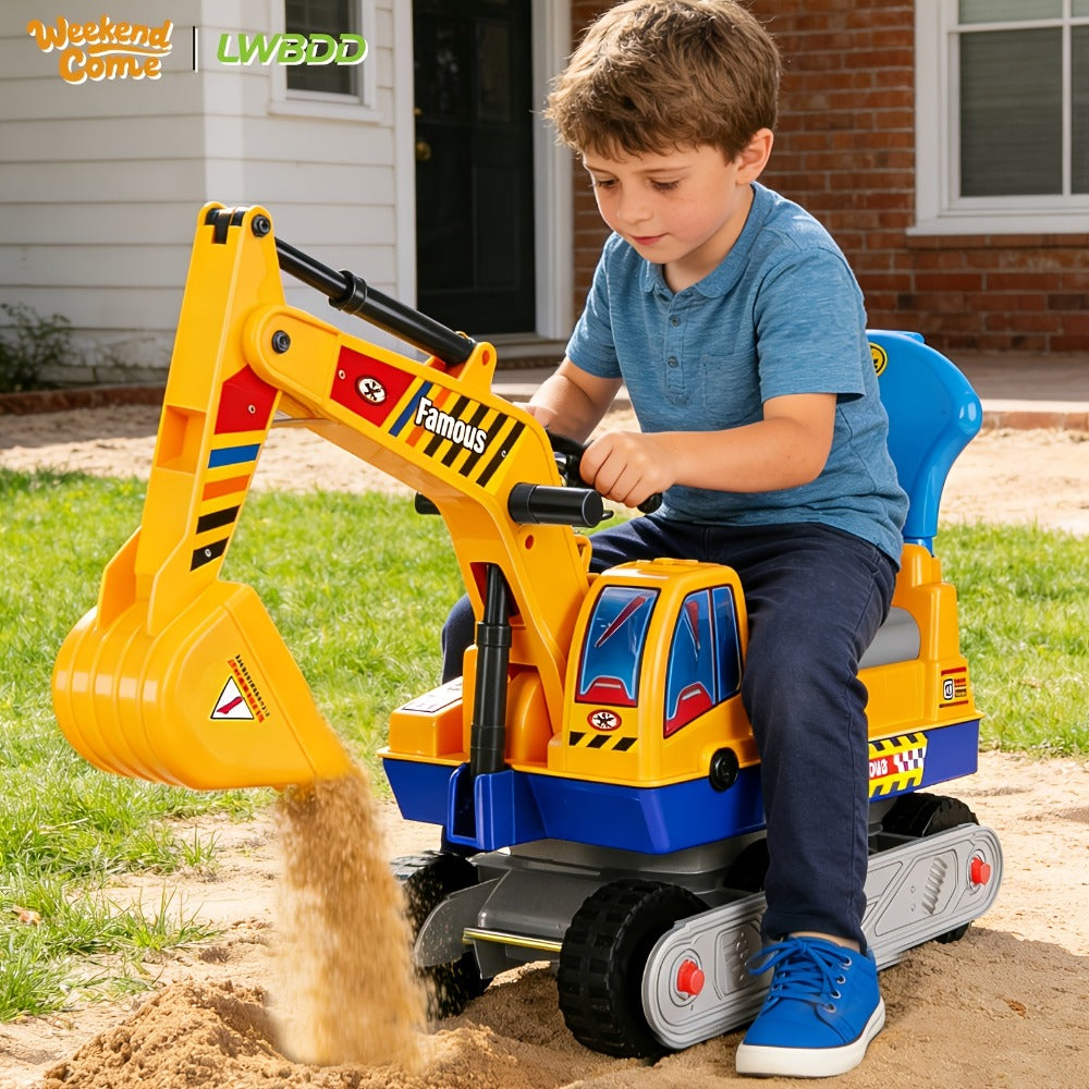 Ride-On Excavator Toy for Kids with Manual Digging Arm with the Listed Color, Size or Set Options for Everyday Use — image 12