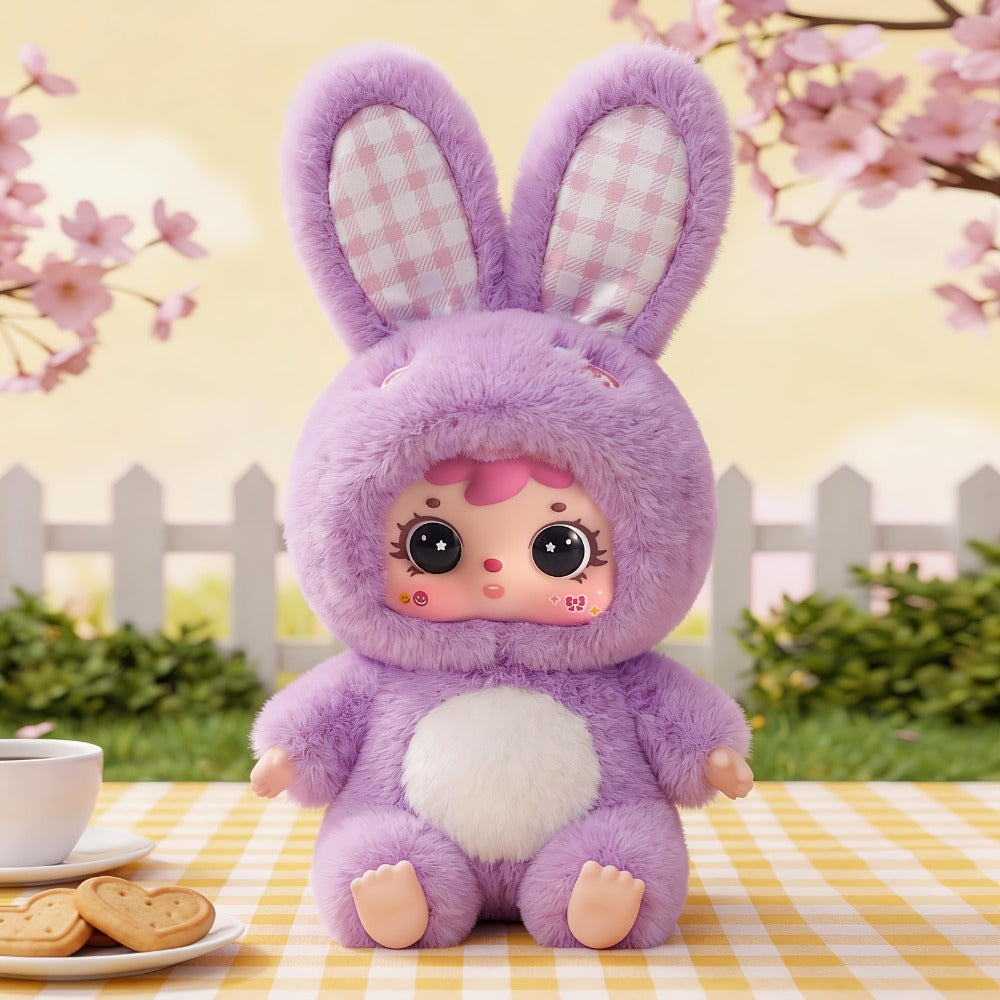 Kawaii Plush Keychain Charm, Cute Pet Healing Doll Rabbit Bear Stuffed Animal Bag Pendant, Random Style — image 9