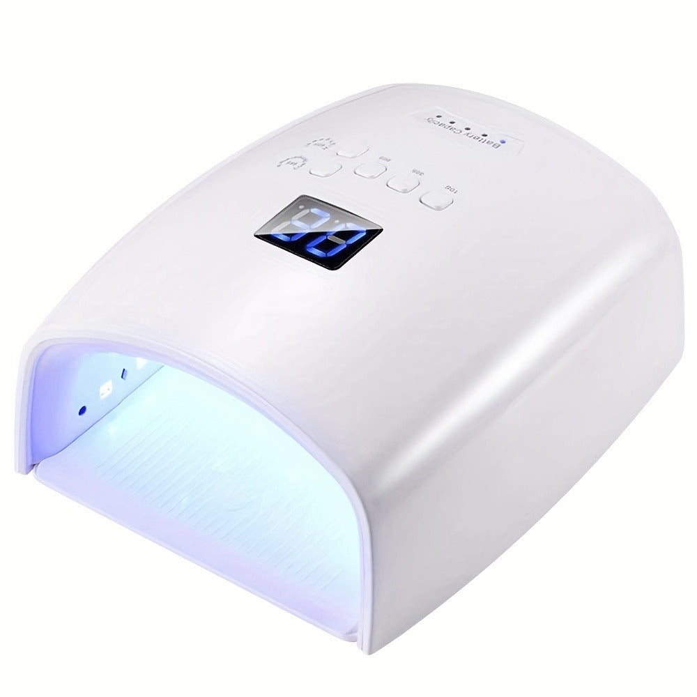Rechargeable UV LED Nail Lamp with 33 Light Beads, Four-Button Display and Three Style Options — image 2