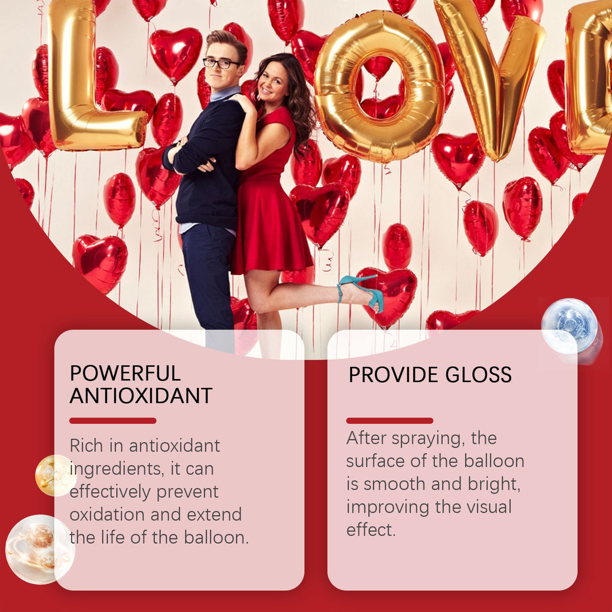 Balloon Gloss Spray To Enhance The Balloon Atmosphere Gloss Long-Lasting Effect To Create A Textured Highlighter Spray