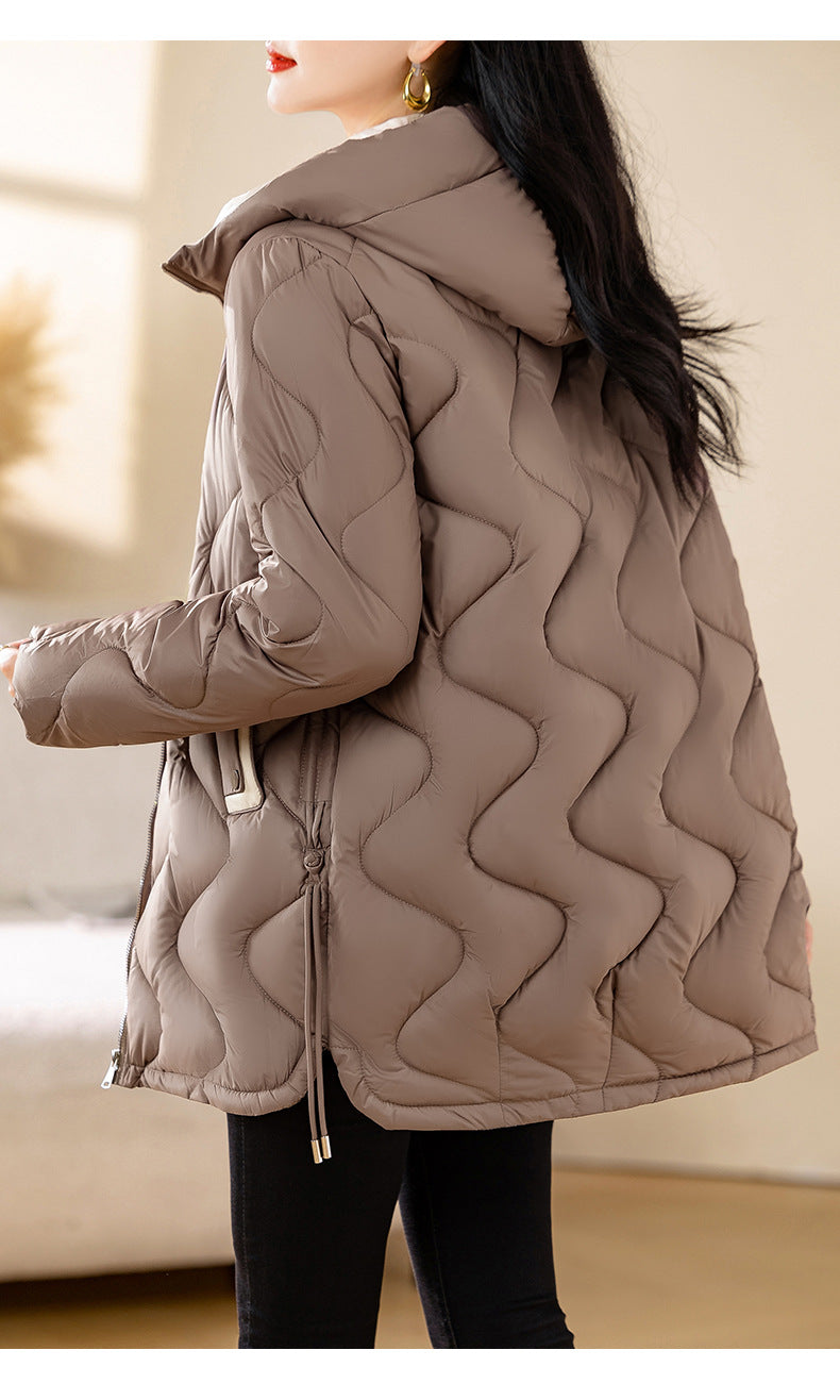 Winter Disposable Cotton-padded Coat For Women Padded Down Jacket Korean Style Mid-length Warm Jacket For Women