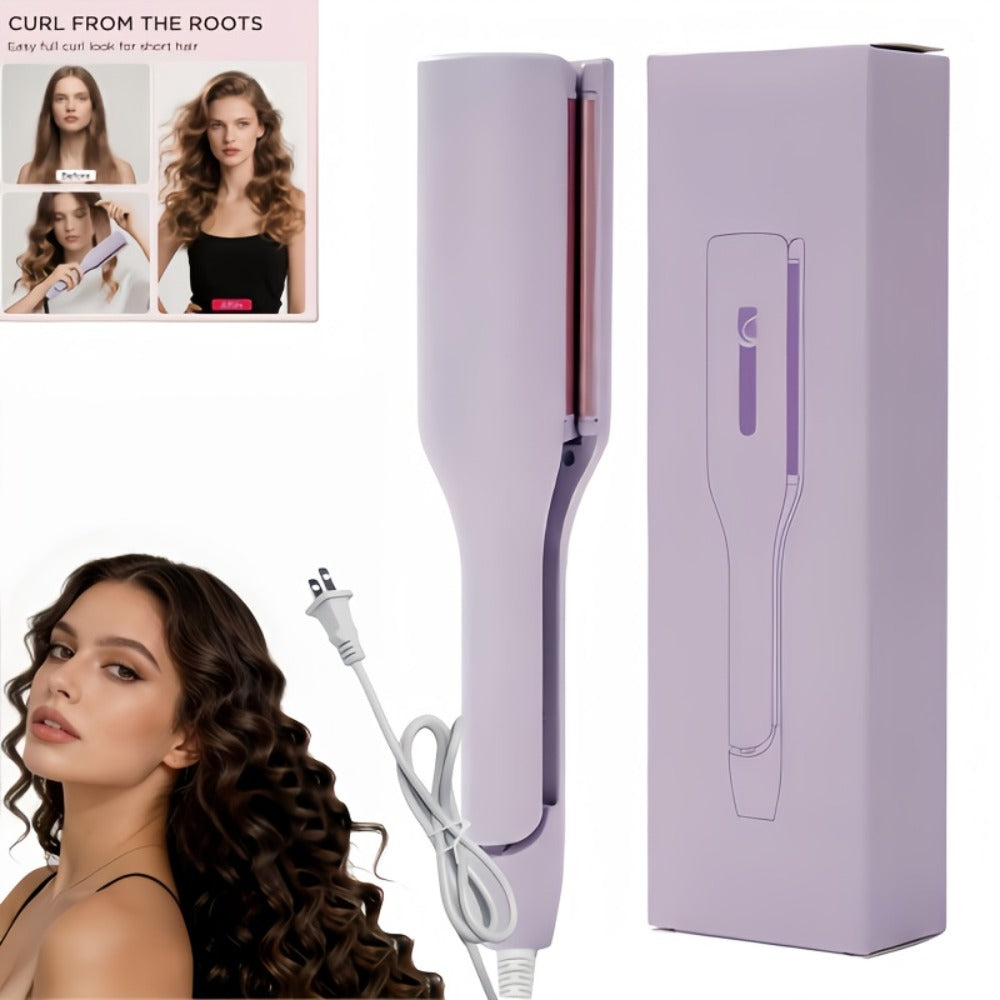 32mm Curling Iron 30-Second Rapid Heat – Adjustable Temperature U-Shaped & M-Shaped Long-Lasting Curls Salon-Smooth Frizz-Fre