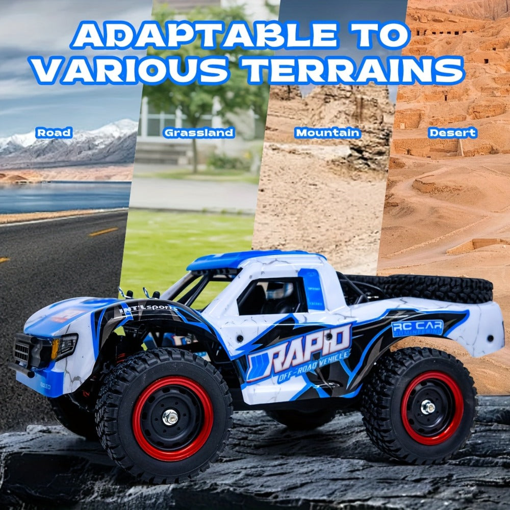Remote Control Car, RAPTO 1:14 Scale 4WD Off-Road Truck with Carbon-Brush or Brushless Motor Variants and 2.4GHz Control — im
