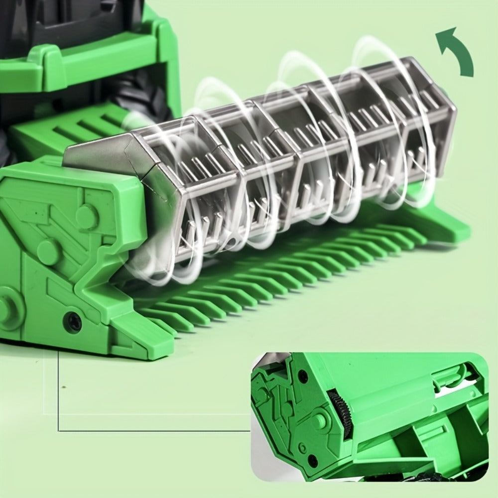 Wheat Harvester Toy Car Inertia Friction Powered Agricultural Vehicle Simulation Model for Kids Boys Girls Ages 3+ — image 6