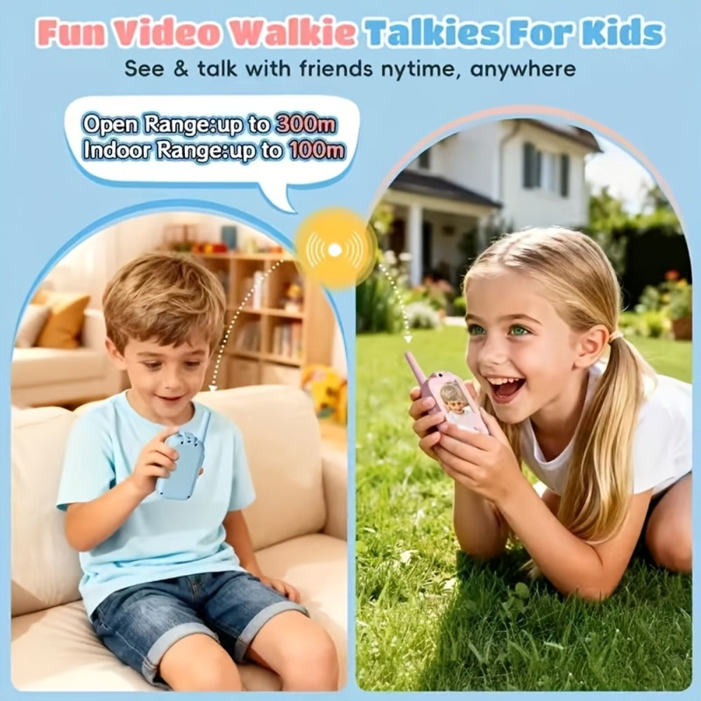 2-Pack Kids Walkie Talkie Toy 2.4GHz, Video Call, Voice Changer & HD Camera, Long-Range Wireless Communication — image 5