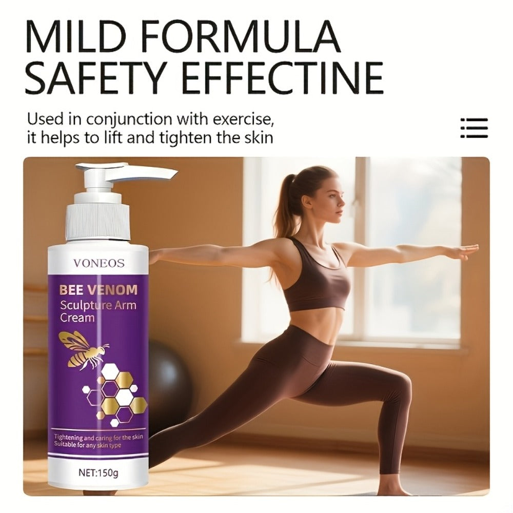 Body Cream VONEVOS Five 150g Pump Bottles with Bee Venom, Hyaluronic Acid and Collagen for External Arm Application — image 5
