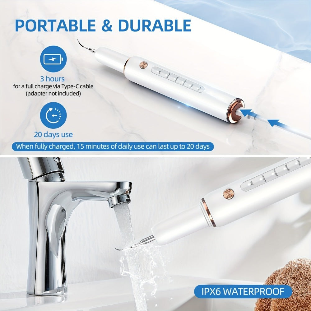 Ultrasonic Tartar Remover Electric Tooth Cleaner 5-Speed IPX6 Waterproof USB Rechargeable Dental Scaler — image 10