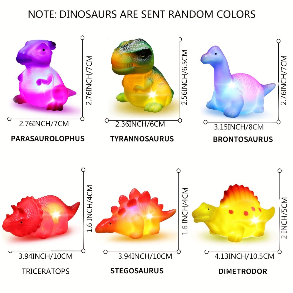 Water-Activated Light-Up Floating Bath Toy Sets in Animal, Marine and Colorful Assortments, 2 to 12 Pieces — image 2