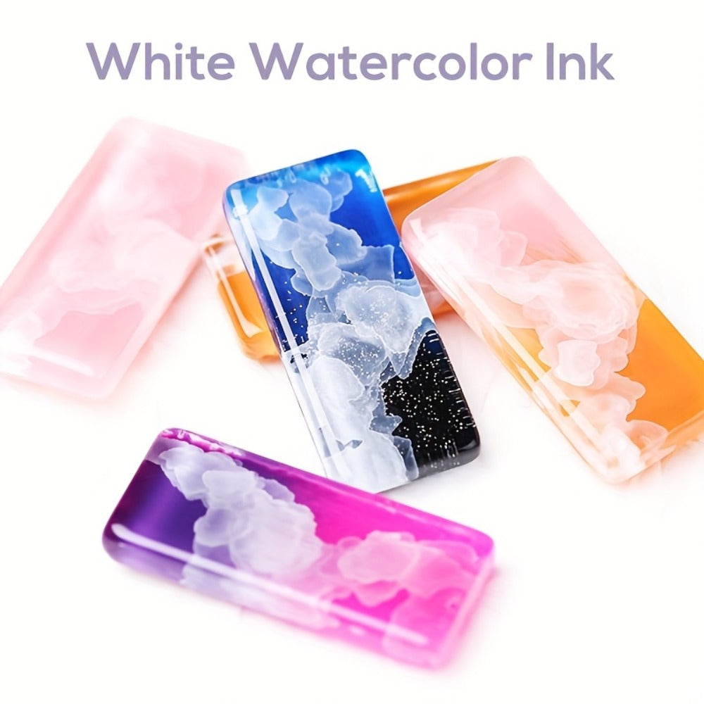 Gel Nail Polish Blooming White Watercolor Gel with Gradient Flower and Marble Effects for UV/LED Soak-Off Nail Art — image 12