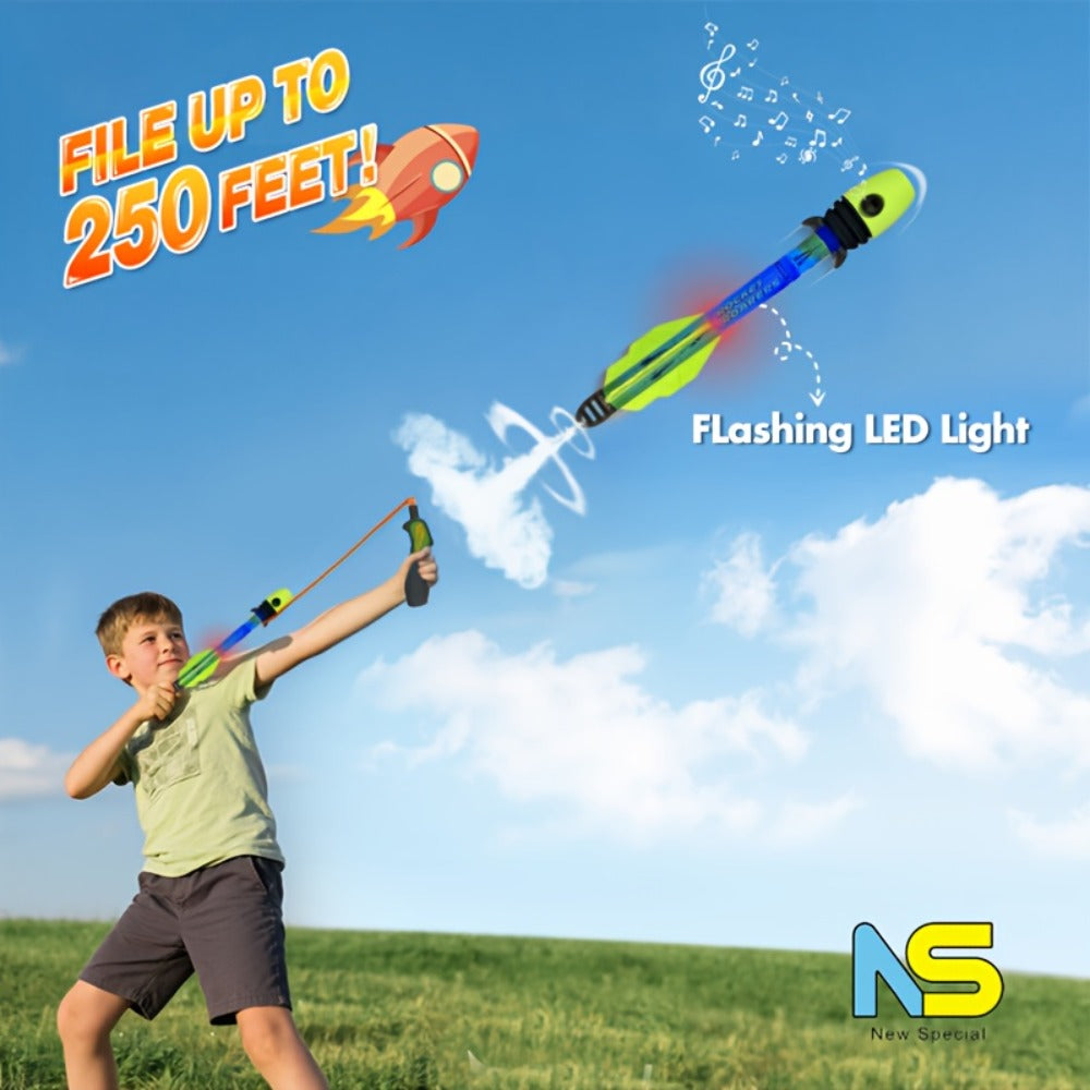 LED Rocket Launcher Toy for Kids, Soars Up to 250 Feet with the Listed Color, Size or Set Options for Everyday Use — image 1