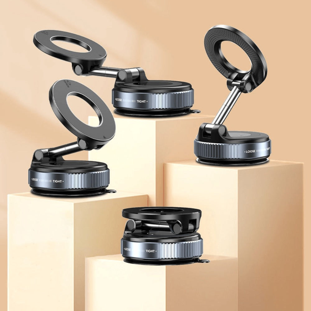 360° Rotating Magnetic Phone Holder 4-Pack – Foldable & Extendable Universal Wall Mount for Car, Bathroom — image 4
