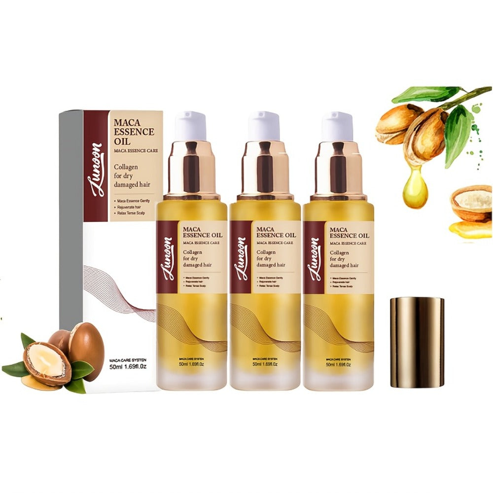 Argan Oil Hair Mask Deep Conditioning Treatment with Collagen | Cold Press Moroccan Oil for Dry Frizzy Curly Fine Hair | Long