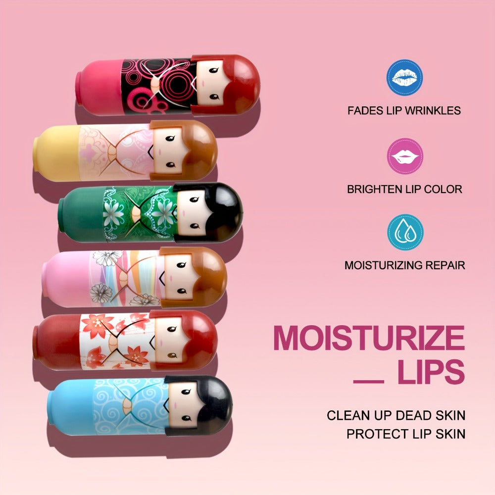 24-Piece Doll-Shaped Lip Balm Display Set in Two Illustrated Set A or Set B Checkout Options — image 4