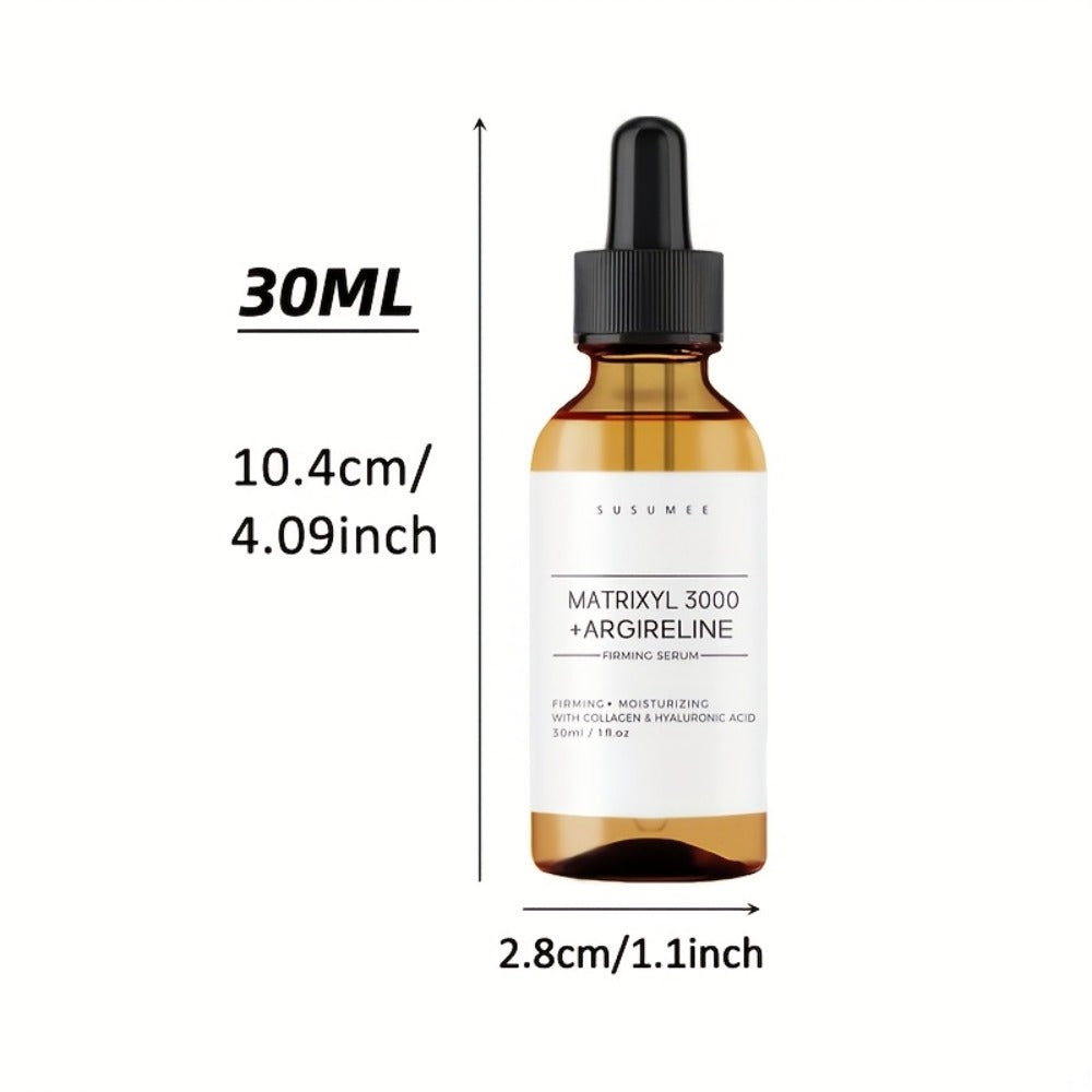 Face Serum with Matrixyl 3000, Argireline, Collagen and Hyaluronic Acid in a 30ml Amber Dropper Bottle — image 4
