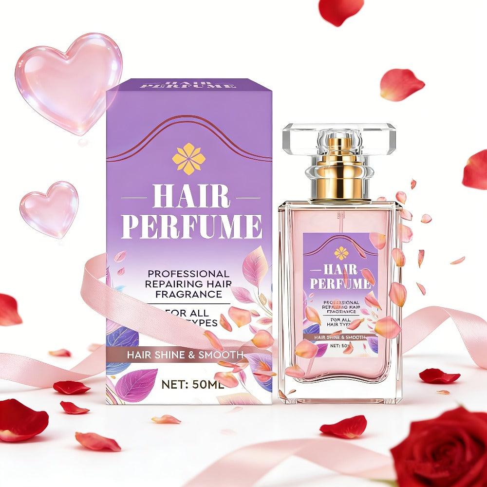 Alcohol-Free Hair Perfume Spray for Women with Squalane & Pheromone Floral Scent, Nourishing Hair Shine Oil Mist — image 1