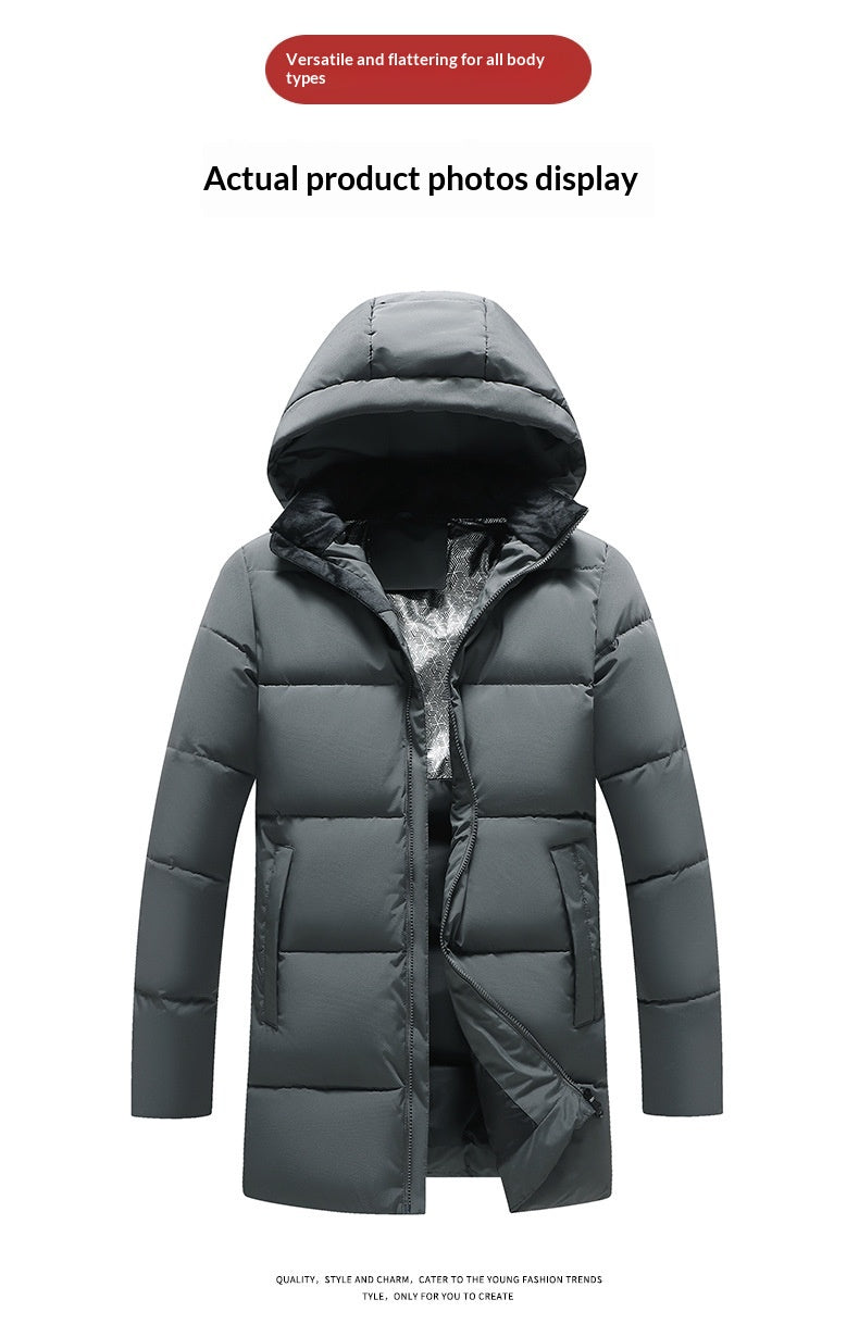 New Mens Graphene Cotton Jacket With A Detachable Hoodextra-thick And On-trend